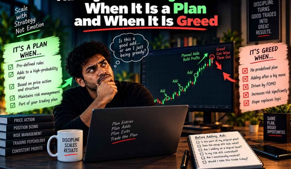 Adding to a Winning Position: When It Is a Plan and When It Is Greed