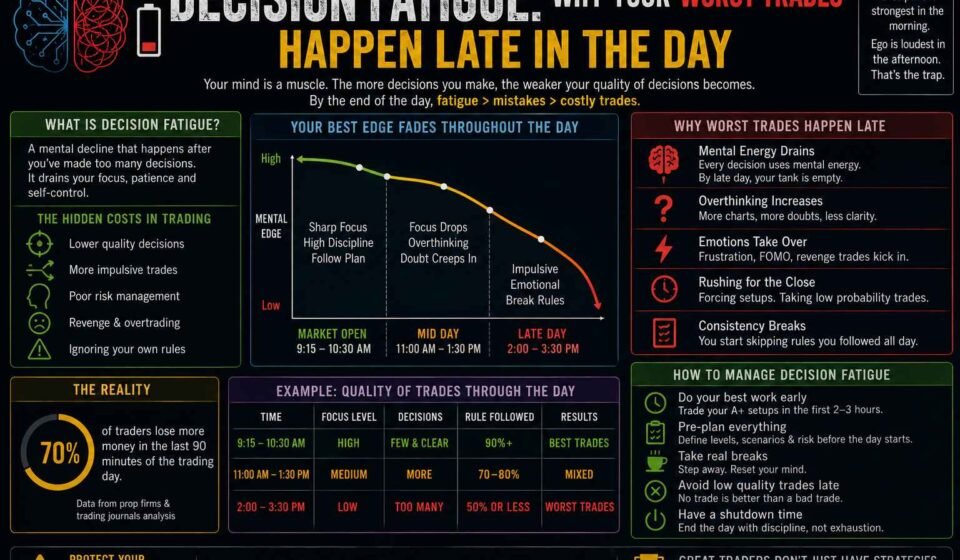 Decision Fatigue: Why Your Worst Trades Happen Late in the Day