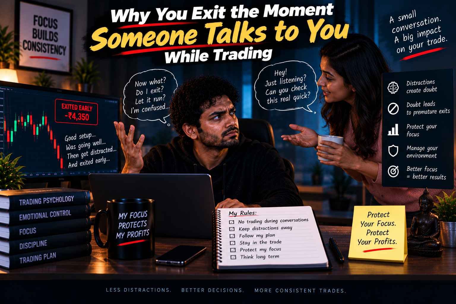 Why You Exit the Moment Someone Talks to You While Trading
