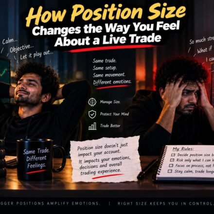 How Position Size Changes the Way You Feel About a Live Trade