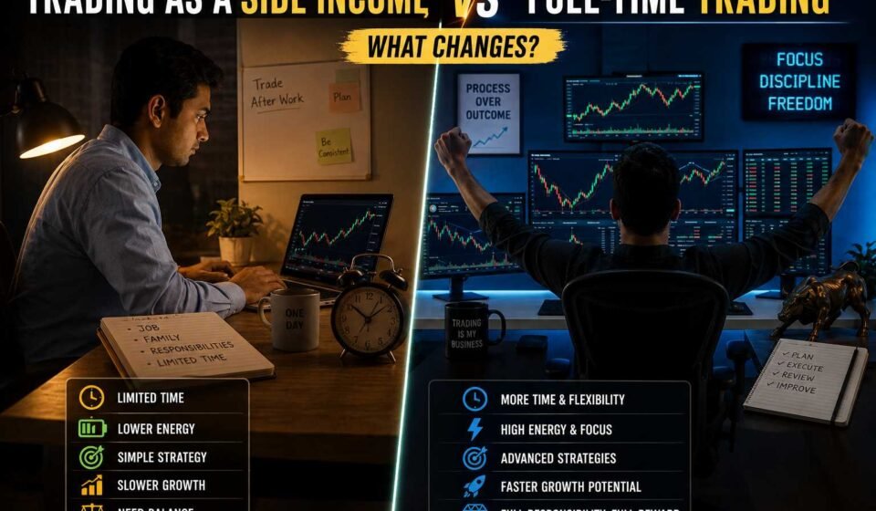 Trading as a Side Income vs Full-Time: What Changes