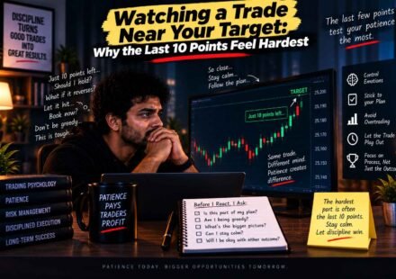 Watching a Trade Near Your Target: Why the Last 10 Points Feel Hardest