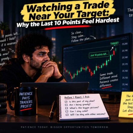 Watching a Trade Near Your Target: Why the Last 10 Points Feel Hardest